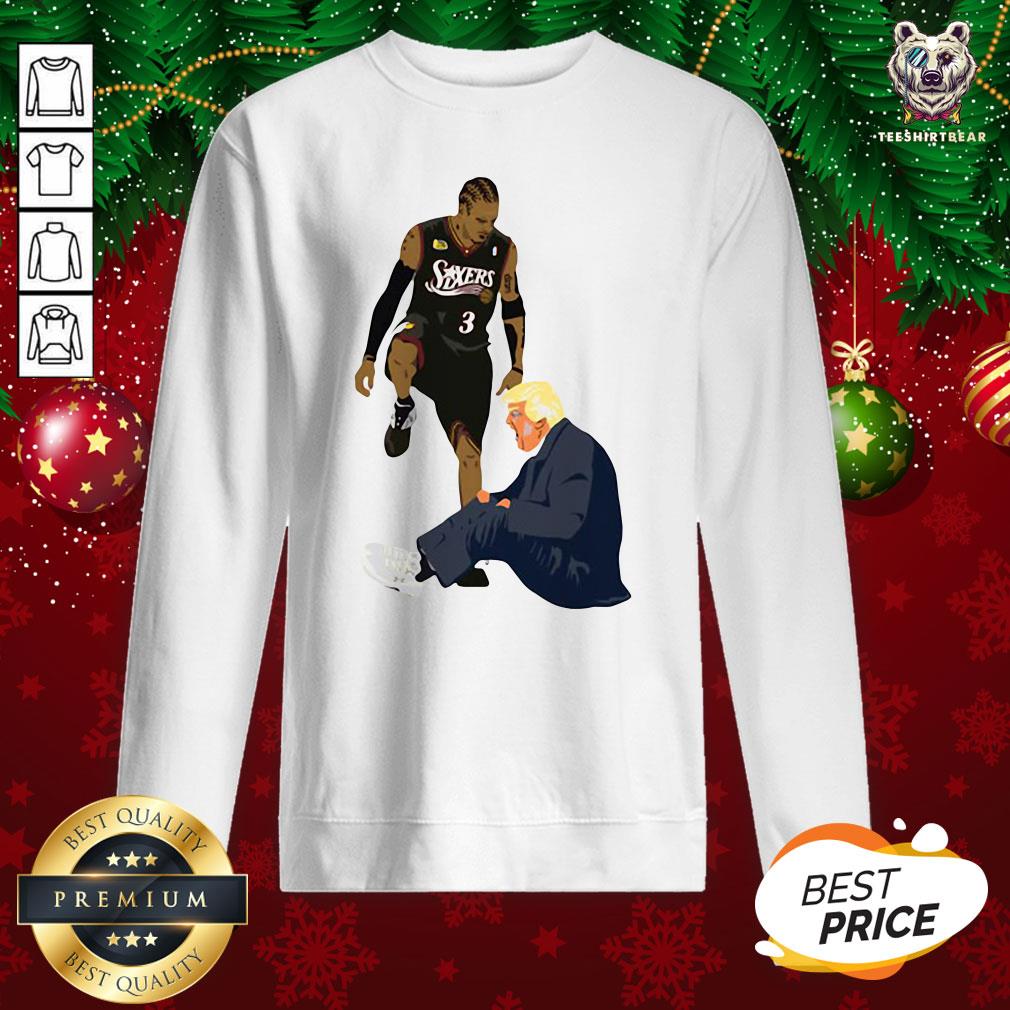 Original Allen Iverson Steps Over Donald Trump Funny Shirt