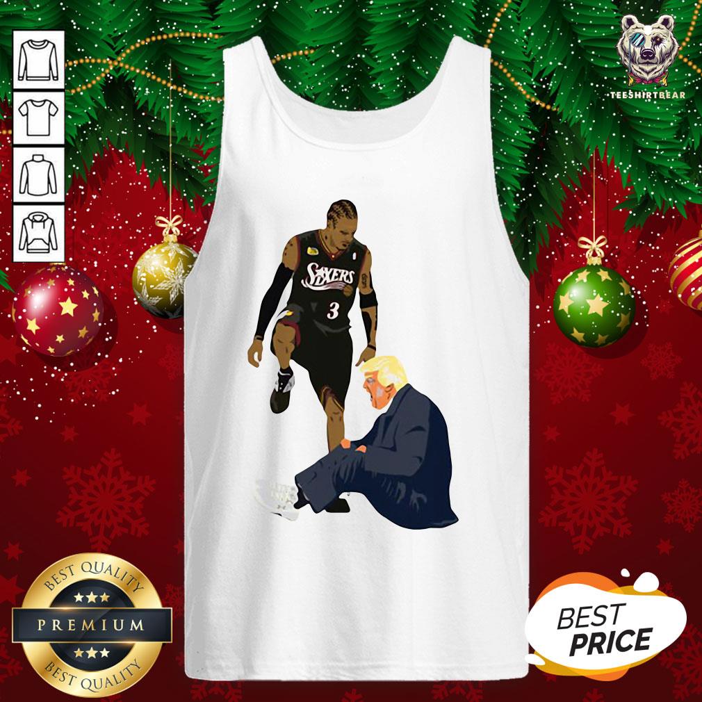 Original Allen Iverson Steps Over Donald Trump Funny Shirt