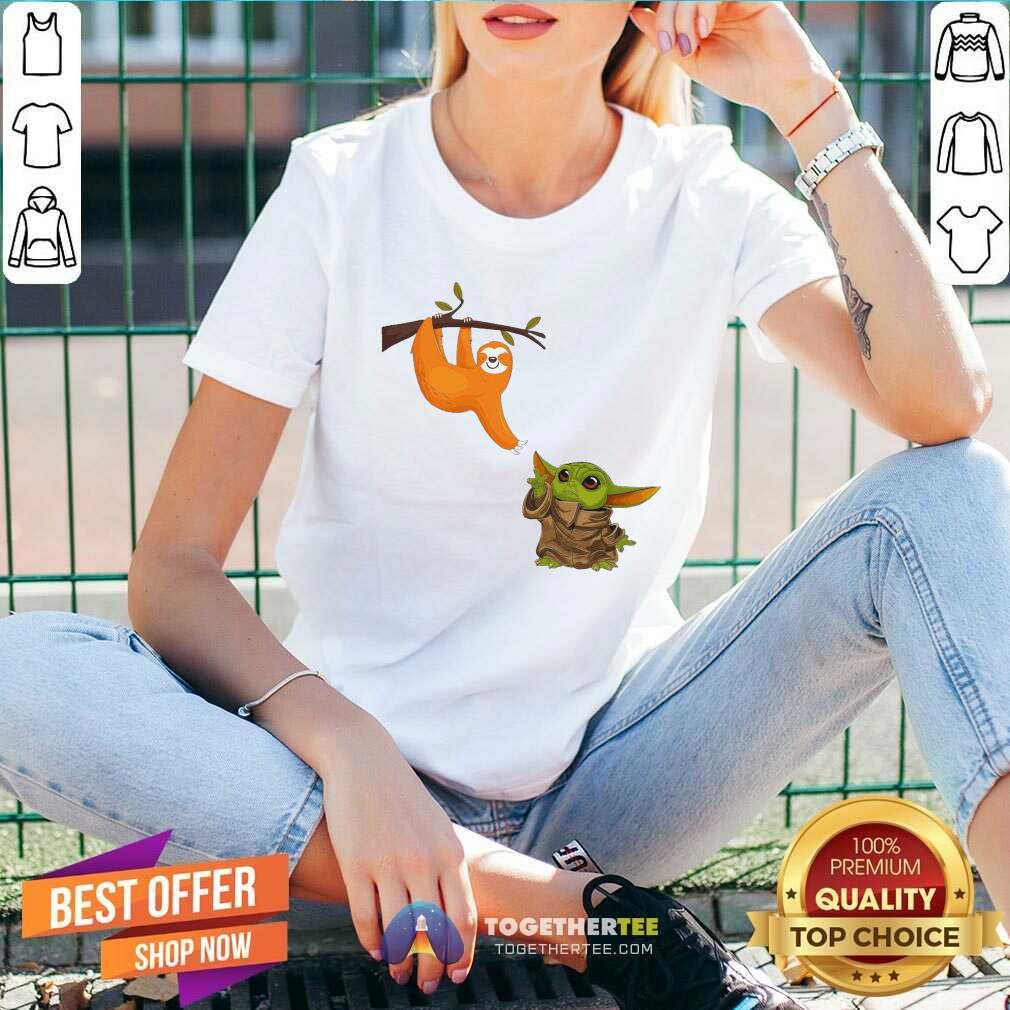 Perfect Baby Yoda And Sloth Shirt