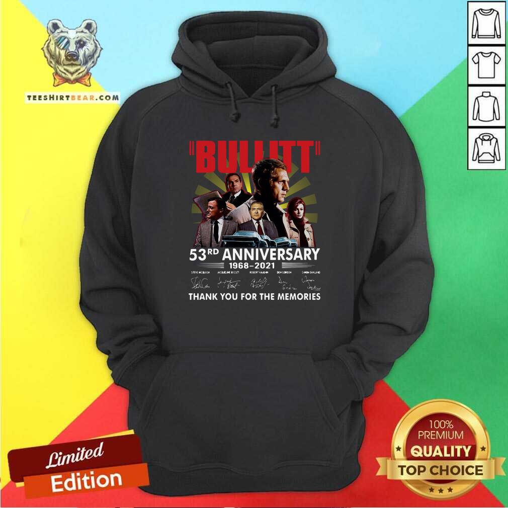 Perfect Bullitt 53rd Anniversary Thank You For The Memories Signatures Shirt