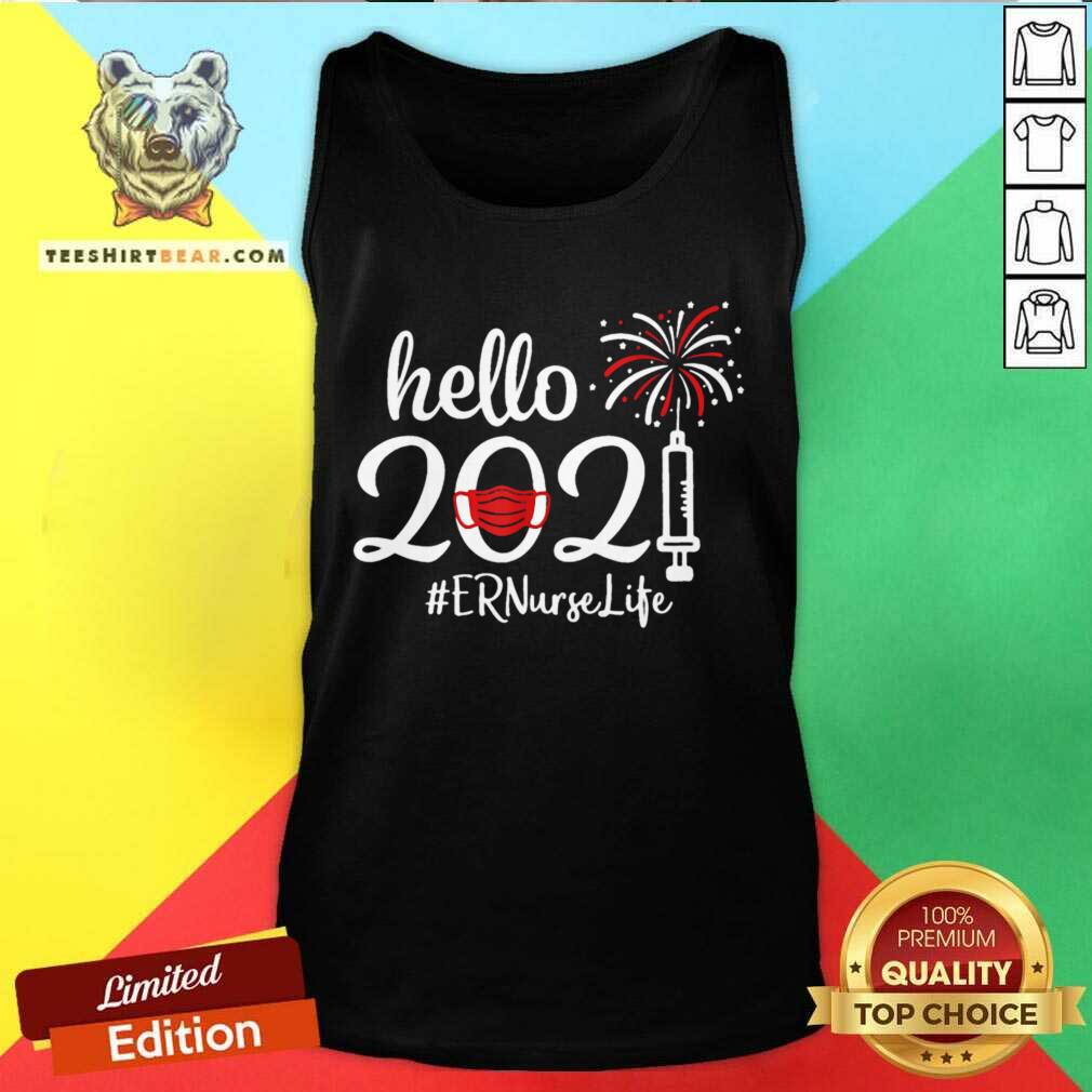 Perfect Hello 2021 ER Nurse Life Quarantine New Year Shirt