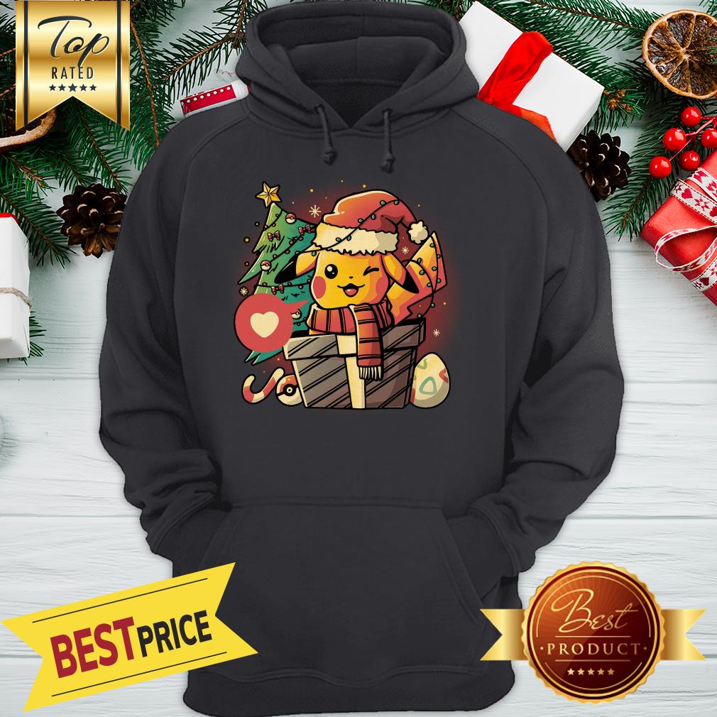 Pikachu Electric Merry Christmas Tree Gifts Shirt
