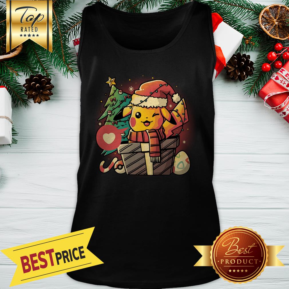 Pikachu Electric Merry Christmas Tree Gifts Shirt