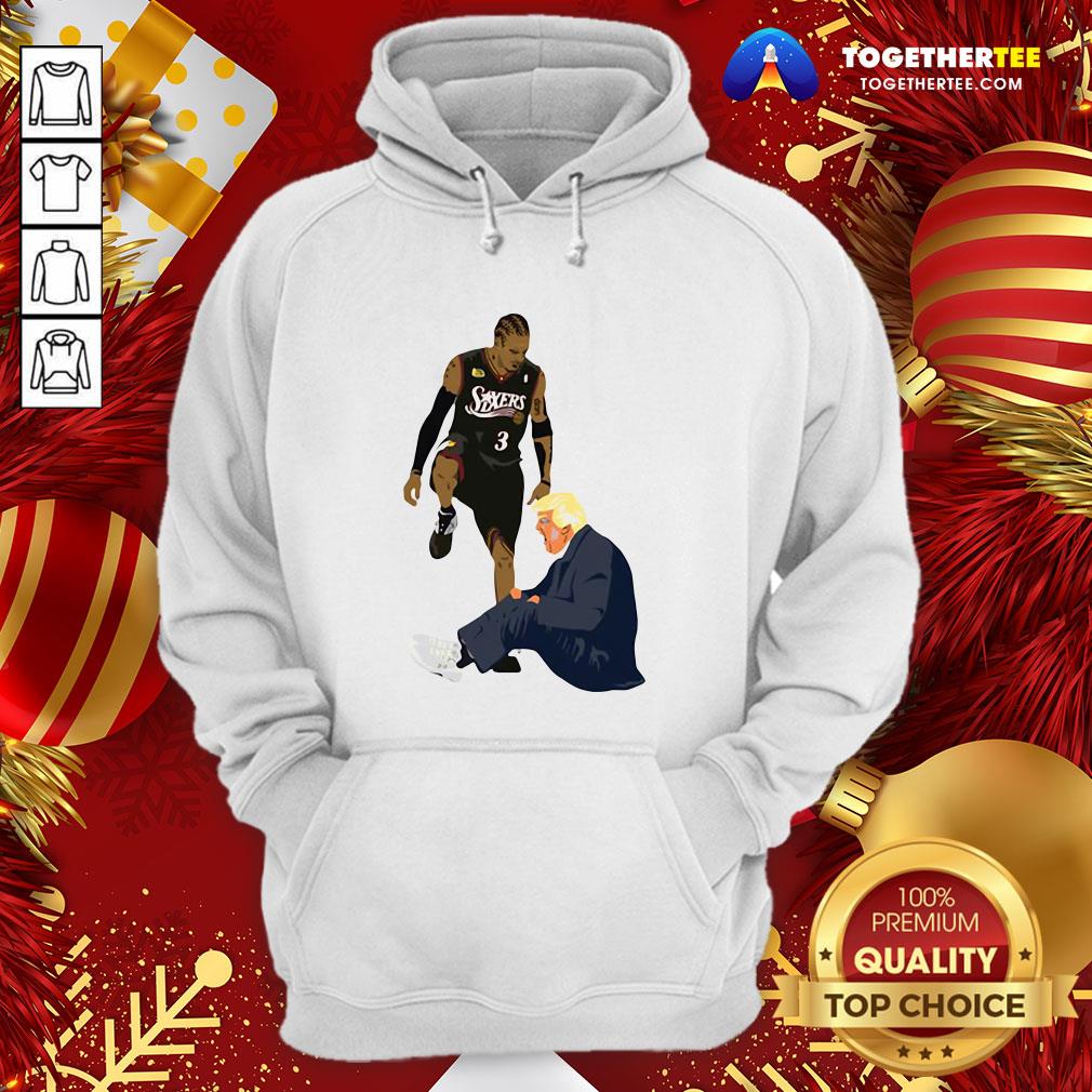 Premium Allen Iverson Steps Over Donald Trump Funny Shirt