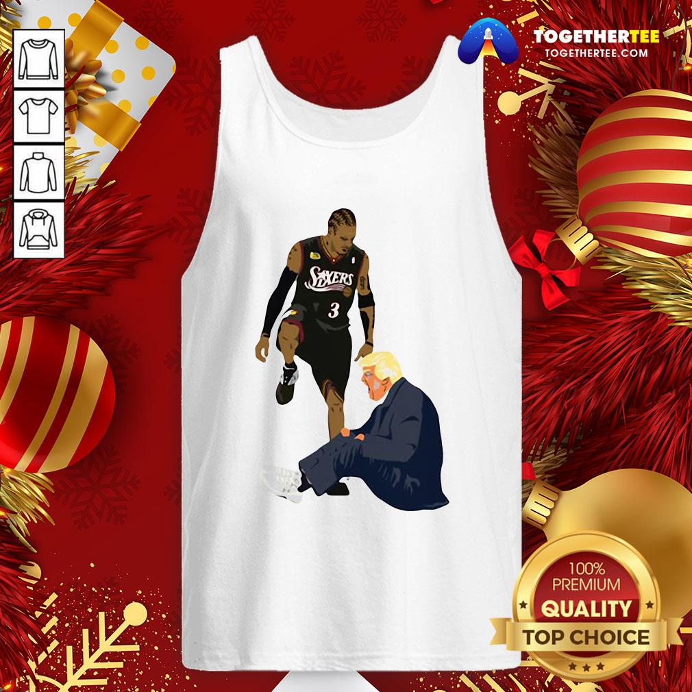 Premium Allen Iverson Steps Over Donald Trump Funny Shirt