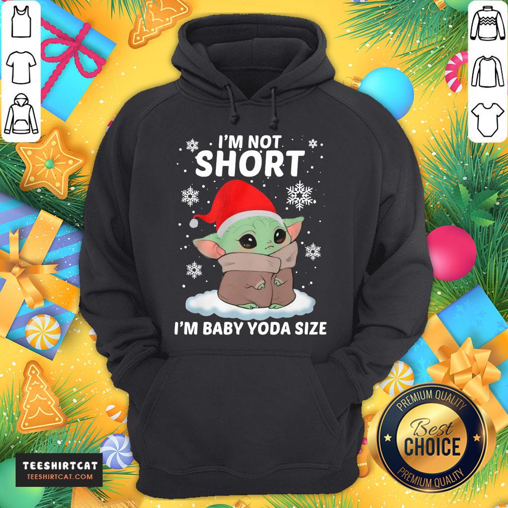Premium I'm Short I'm Baby Yoda Size Santa Christmas Shirt