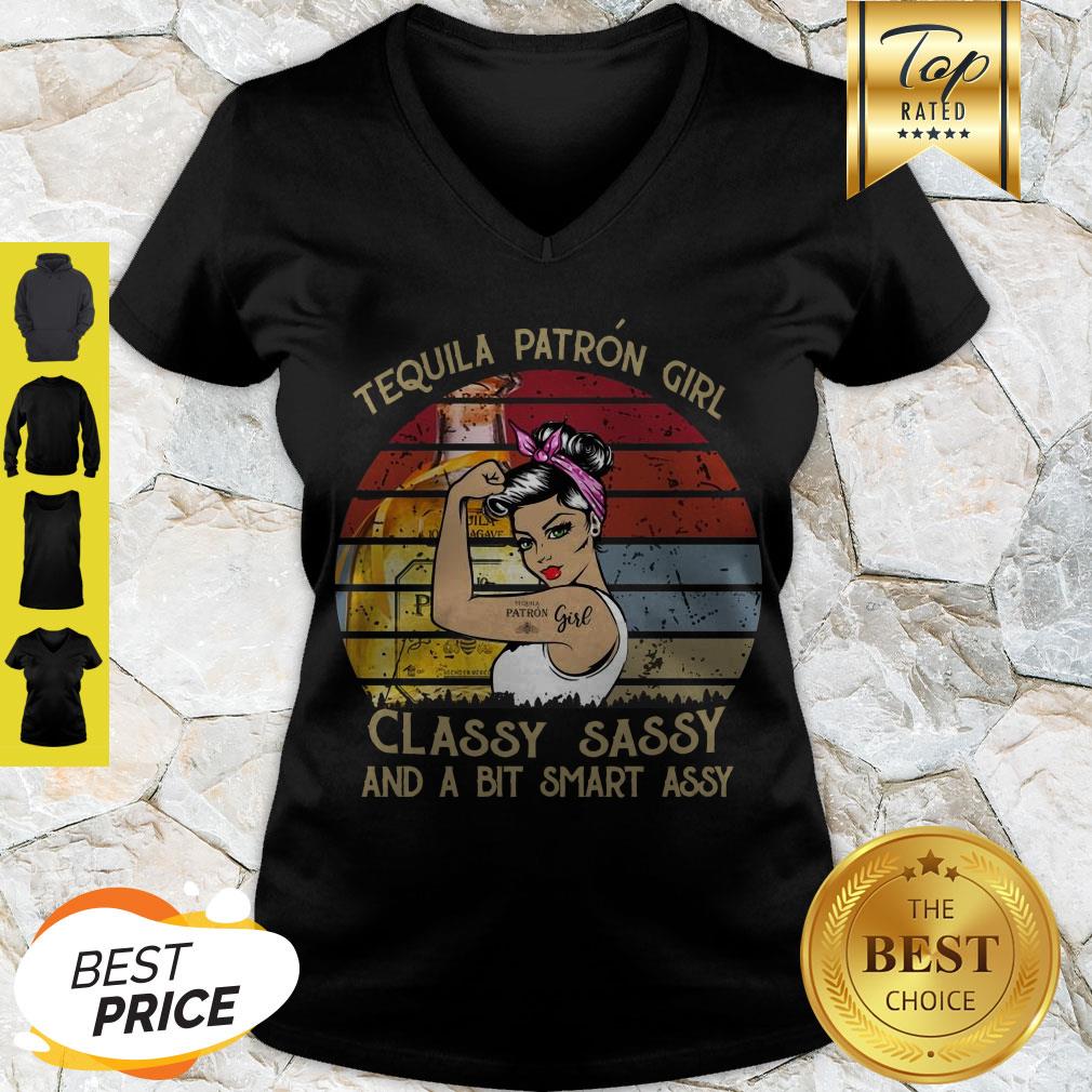 Premium Tequila Patron Girl Classy Sassy And A Bit Smart Assy Vintage Shirt