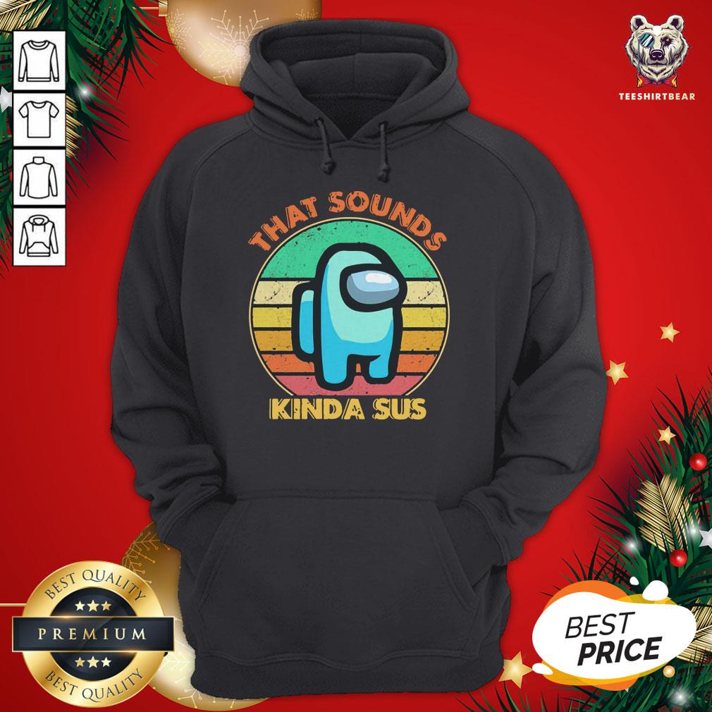 Premium Vintage Retro Among Us That Sounds Kinda Sus Shirt