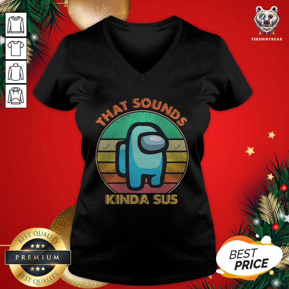Premium Vintage Retro Among Us That Sounds Kinda Sus Shirt