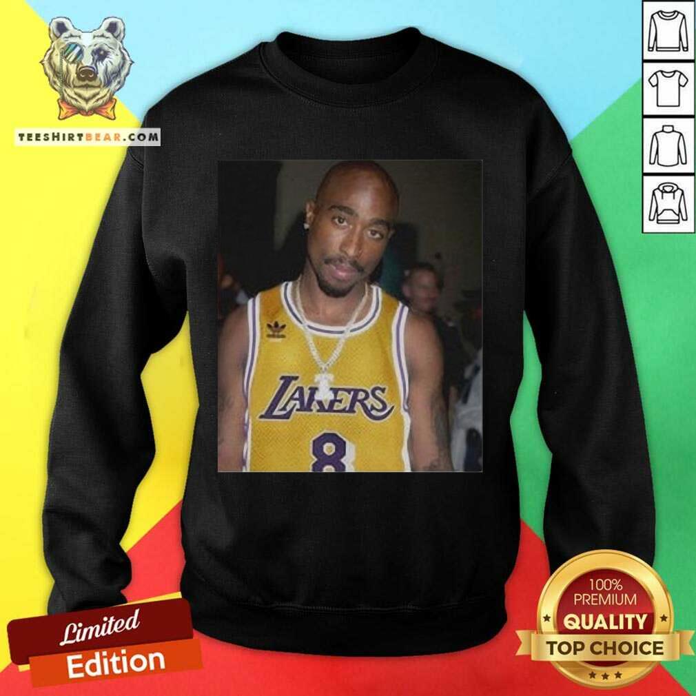 Pretty 08 Rapper Tupac Shakur Los Angeles Lakers Shirt