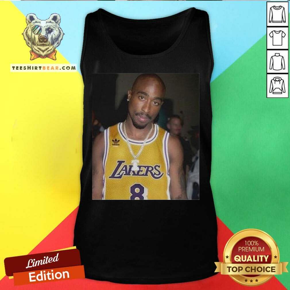 Pretty 08 Rapper Tupac Shakur Los Angeles Lakers Shirt