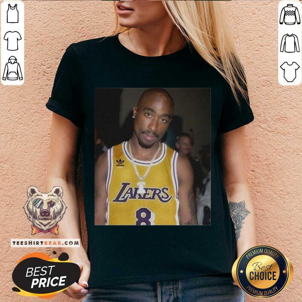 Pretty 08 Rapper Tupac Shakur Los Angeles Lakers Shirt