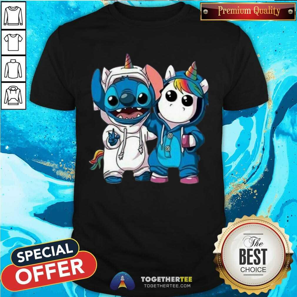 Pretty Lilo And Stitch With Unicorn 2021 Shirt