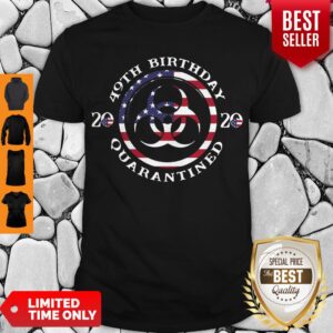 49th Birthday 2020 Quarantined American Flag Shirt