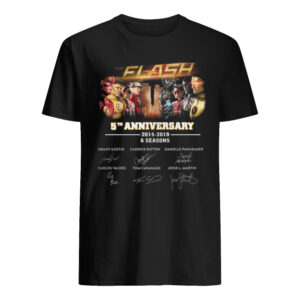 The Flash 5th Anniversary 2014-2019 6 Seasons Signatures Shirt