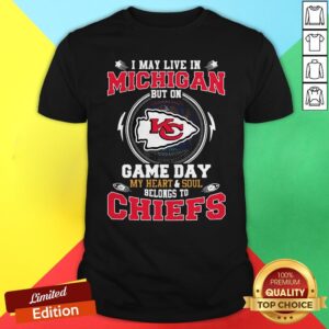 I May Live In New York But On Game Day My Heart And Soul Belongs To Kansas City Chiefs Shirt