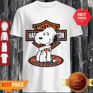 Official Snoopy Harley Davidson Motorcycle Tattoo Shirt