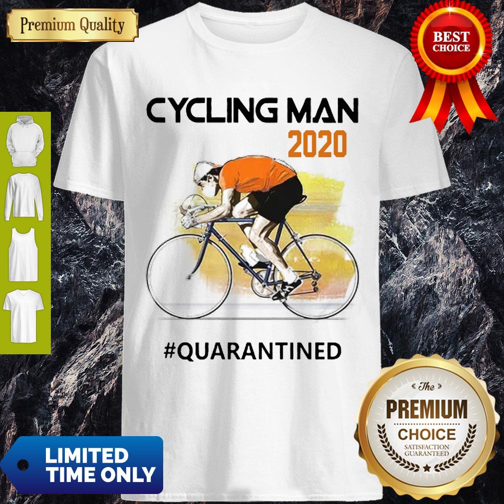 Nice Cycling Man Mask 2020 Quarantined Coronavirus Shirt