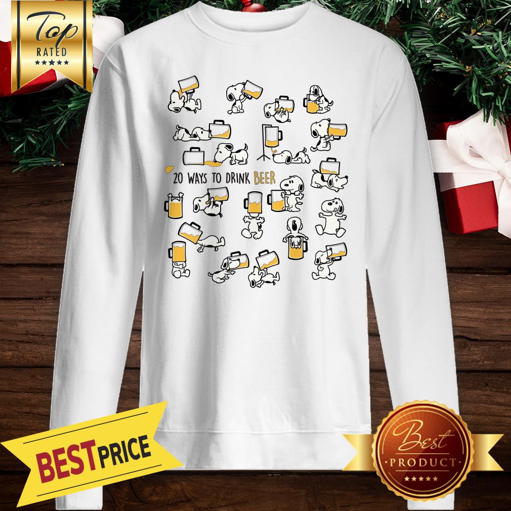 Snoopy 20 Ways To Drink Beer Shirt