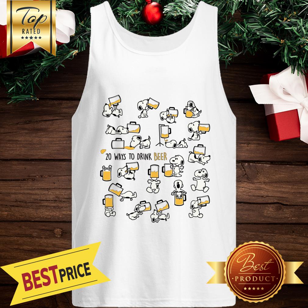 Snoopy 20 Ways To Drink Beer Shirt