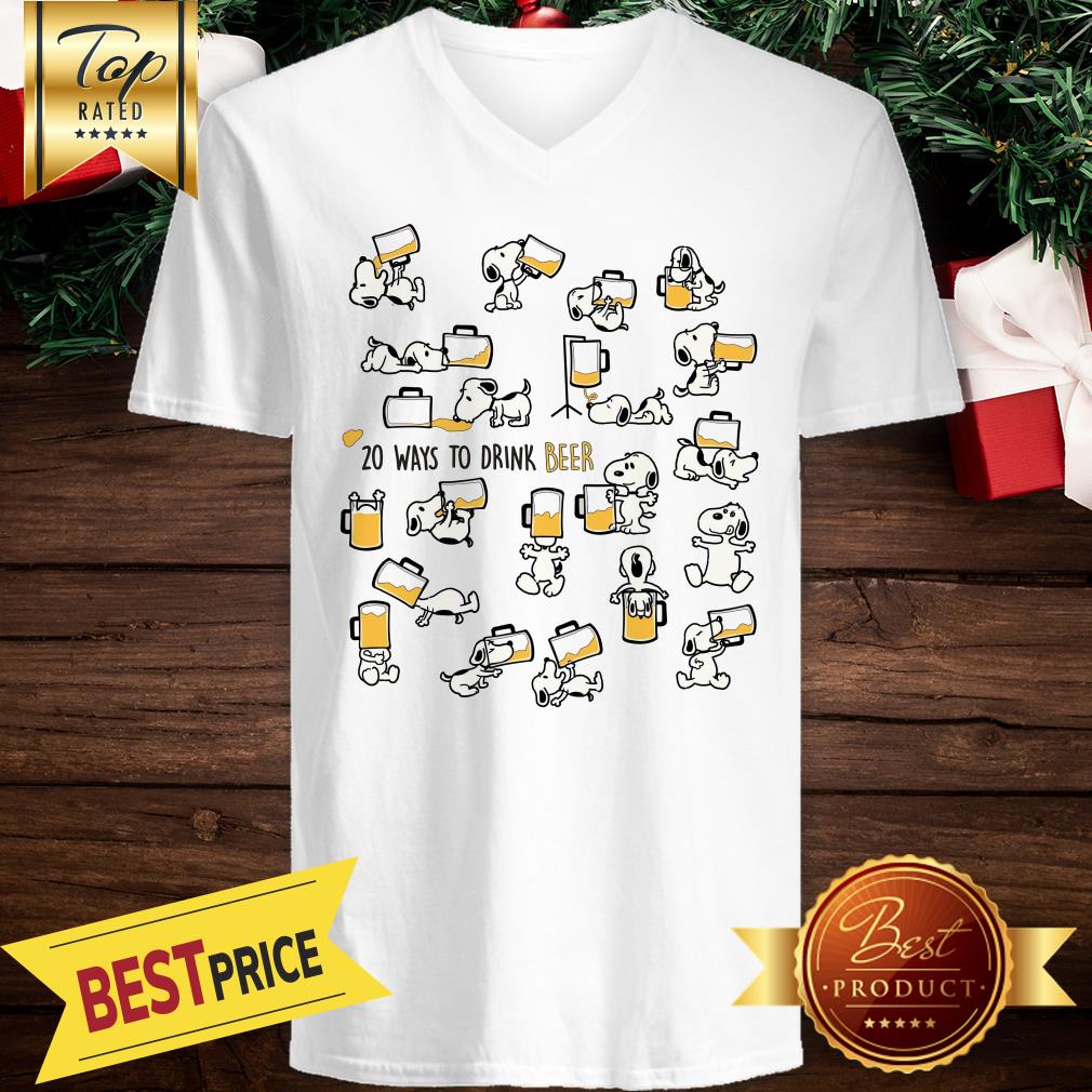 Snoopy 20 Ways To Drink Beer Shirt