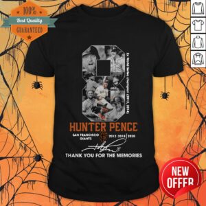 8 Hunter Pence San Francisco Giants 2012 2018 2020 Signature Thank You For The Memories Shirt