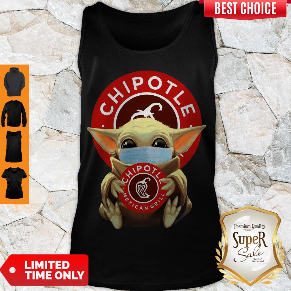 Awesome Baby Yoda Face Mask Hug Chipotle Mexican Grill Shirt