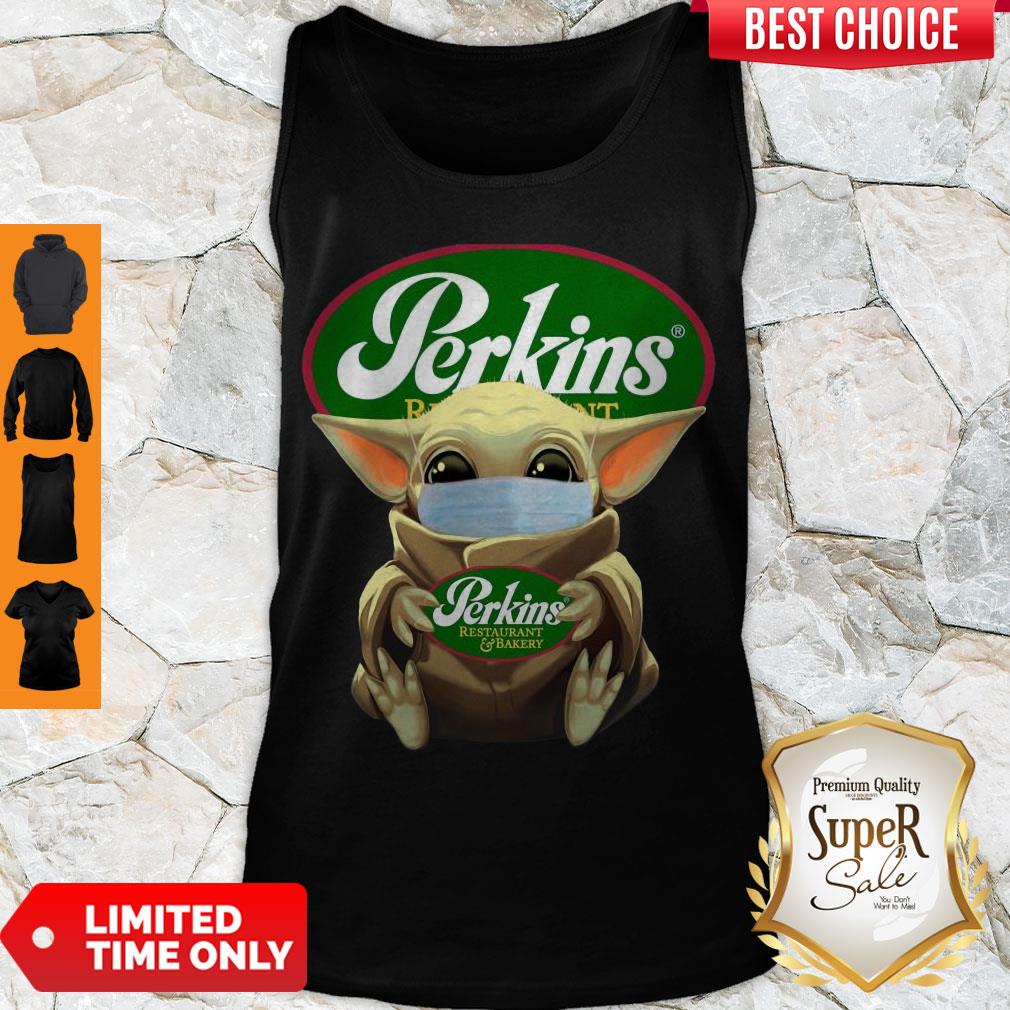 Good Baby Yoda Face Mask Hug Perkins Restaurant Bakery Shirt