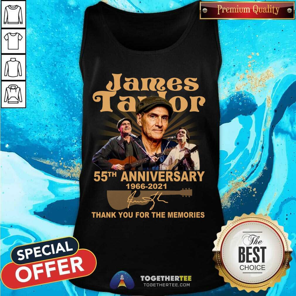 Top James Taylor 55th Anniversary Thank You For The Memories Signatures Shirt