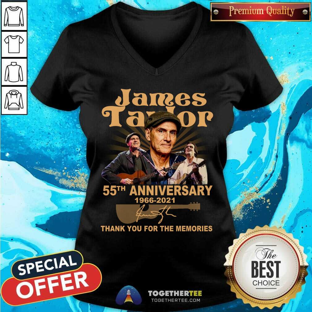 Top James Taylor 55th Anniversary Thank You For The Memories Signatures Shirt