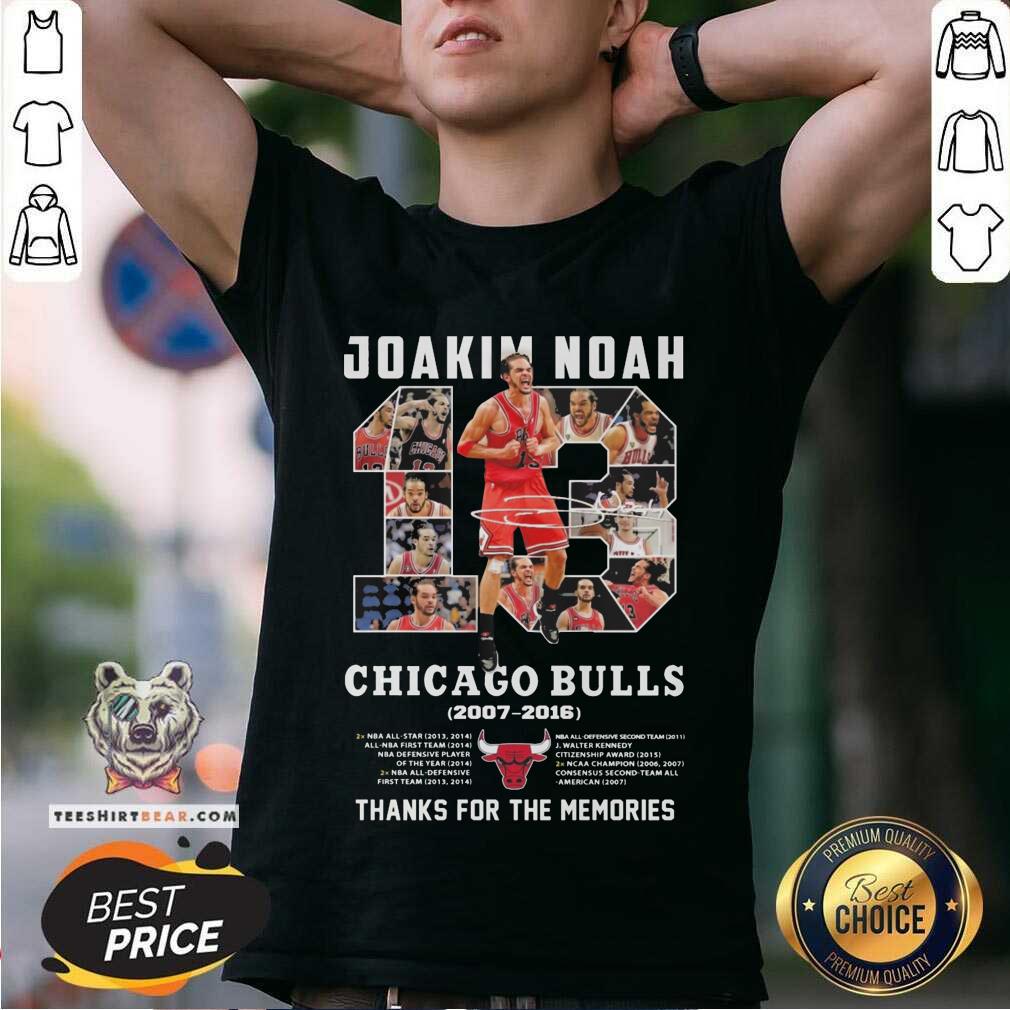 Top Joakim Noah Chicago Bulls 2007 2016 Signature Shirt