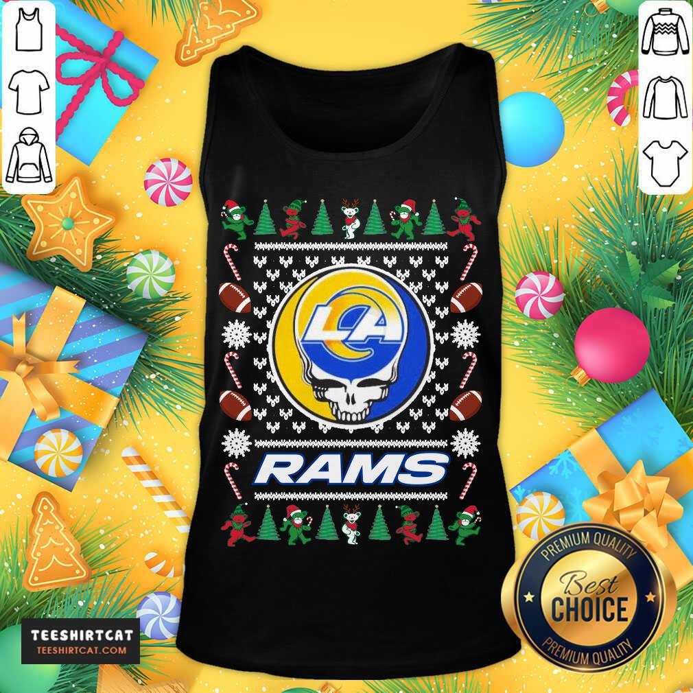 Top Los Angeles Rams Grateful Dead Ugly Christmas Sweater Shirt