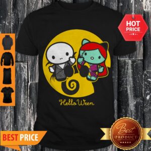 Hello Kitty Jack Skellington And Sally Helloween Shirt