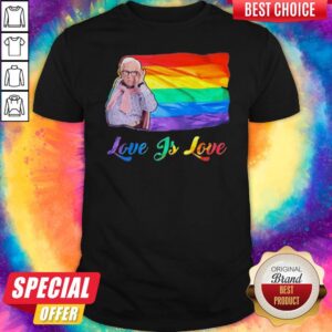 Premium Leslie Jordan LGBT Flag Love Is Love Shirt