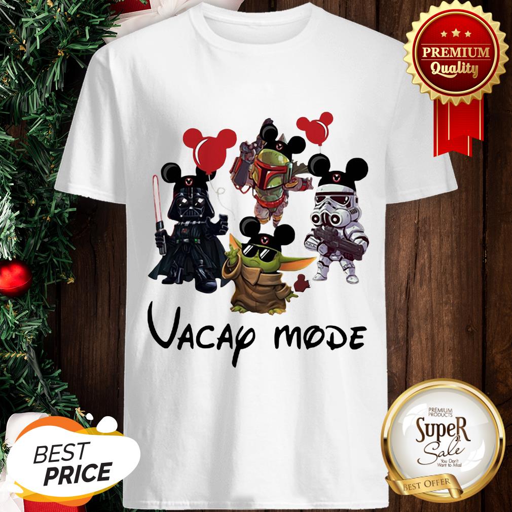 Vacay Mode Baby Yoda Darth Vader Boba Frick Stormtrooper Shirt