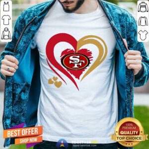 Official Love San Francisco 49ers Valentines Day Shirt
