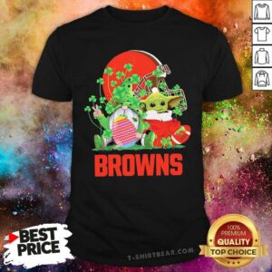 Nice Baby Yoda And Gnomes St Patricks Day Cleveland Browns 2021 Shirt