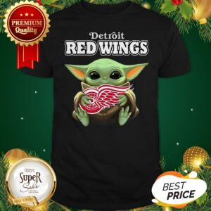 Baby Yoda Hug Detroit Red Wings Shirt