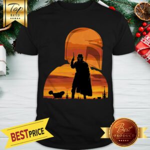 The Mandalorian Gunfighter Has Landed Star Wars Sunset Shirt