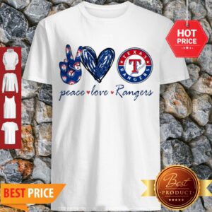 Official Peace Love Texas Rangers Shirt