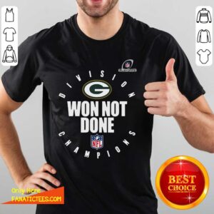 Nice Green Bay Packers 2020 NFL Playoffs Division Champions Won Not Done T-Shirt