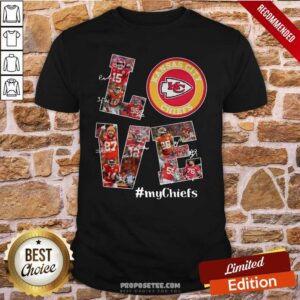 Premium Love Kansas City Chiefs My Chiefs Signatures Shirt