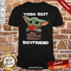 Happy Baby Yoda Hug Heart Best Boyfriend Shirt