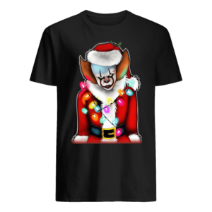 Pennywise Santa Claus Christmas Lights IT Shirt