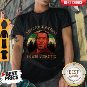 Justice For George Floyd Black Lives Matter Vintage Sunset Shirt