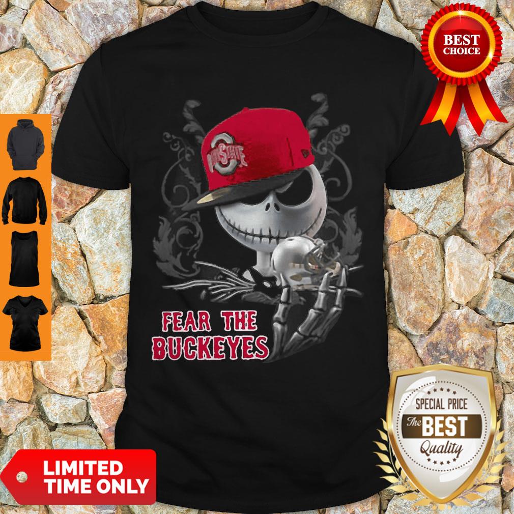 Jack Skellington Fear The Ohio State Buckeyes Shirt
