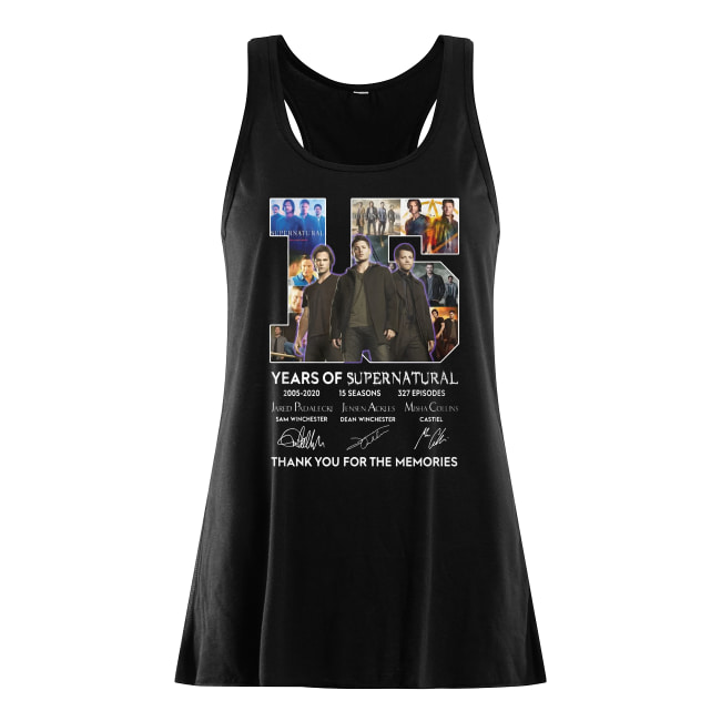 15 Years Of Supernatural Thank You For The Memories Signature Shirt