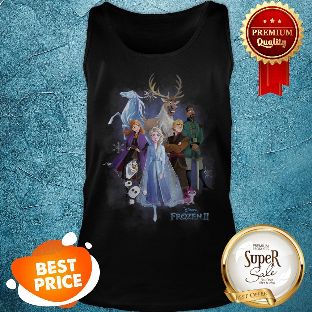 Nice Disney Frozen 2 Group Shot Walking Into Forest shirt