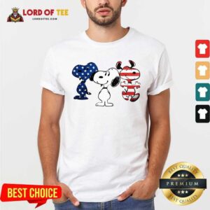 Good Snoopy American Flag Version Shirt