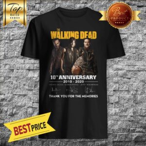 Walking Dead 10th Anniversary 2010-2020 Signature Thank Memories Shirt